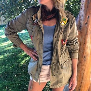 Ralph Lauren-army jacket w beading